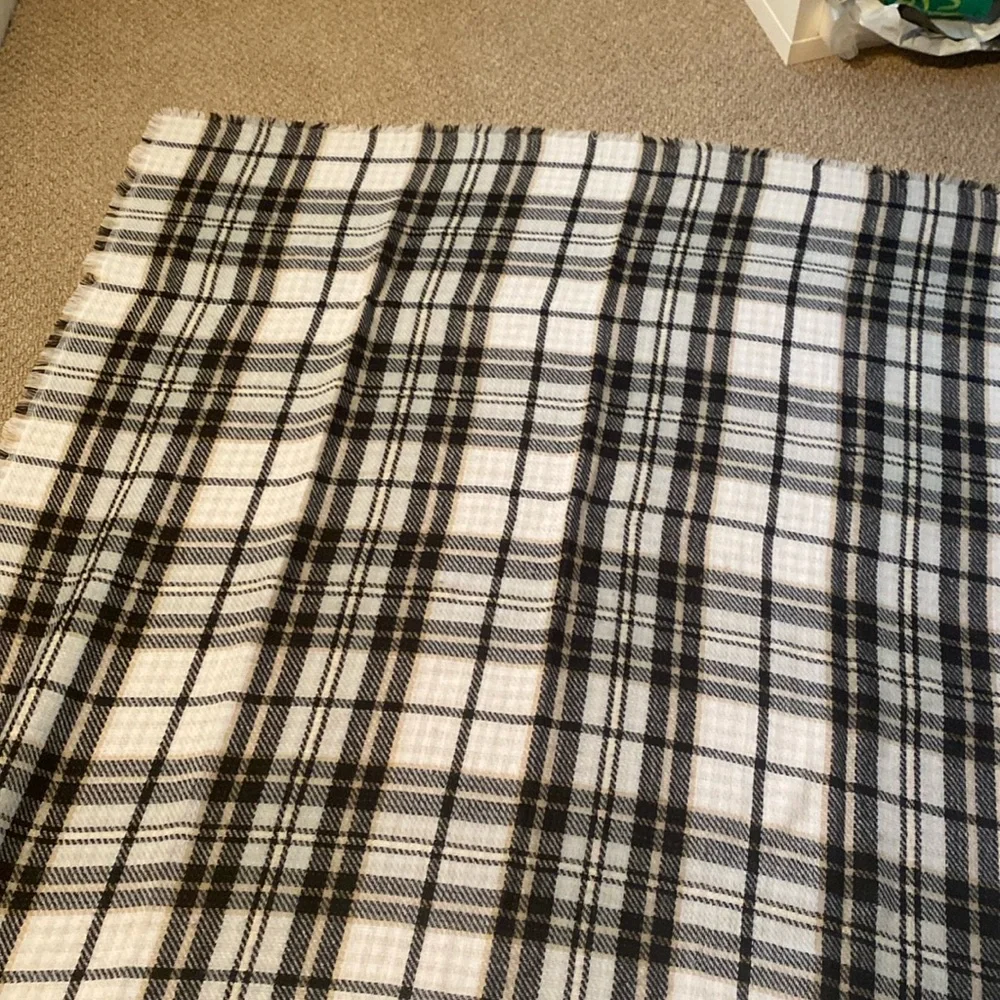 Warm Plaid Pashmina/Blanket Scarf Cozy Chic Dark Academia Minimalist Cabin Core